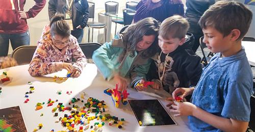 kids playing with legos kids playing with legos